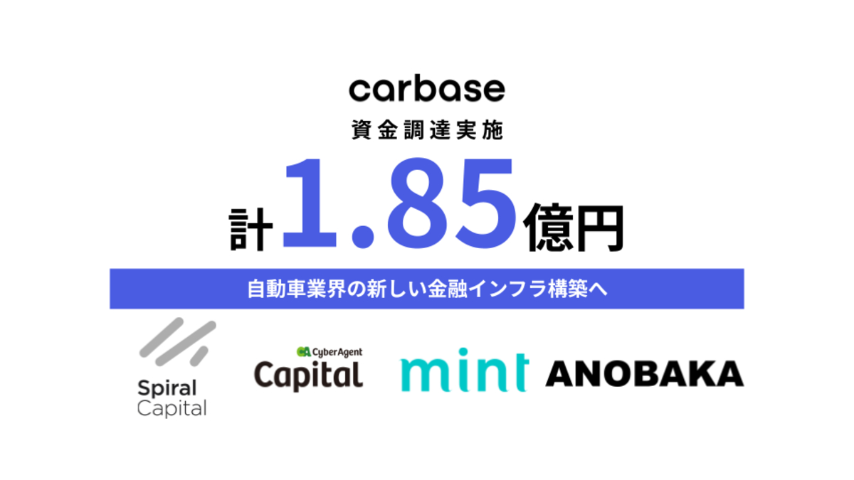 中古車販売業者向けに在庫活用型次世代ファイナンスを提供するカーベースが、プレシリーズAラウンドで1.85億円を調達