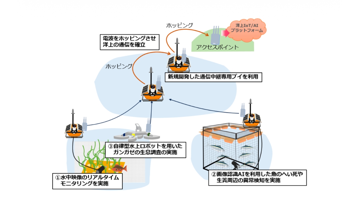 MizLinx×LAplust×ながさき地域政策研究所×NTTドコモビジネス、Wi-Fi HaLowとAI・ロボットを活用した漁場モニタリング実証に成功