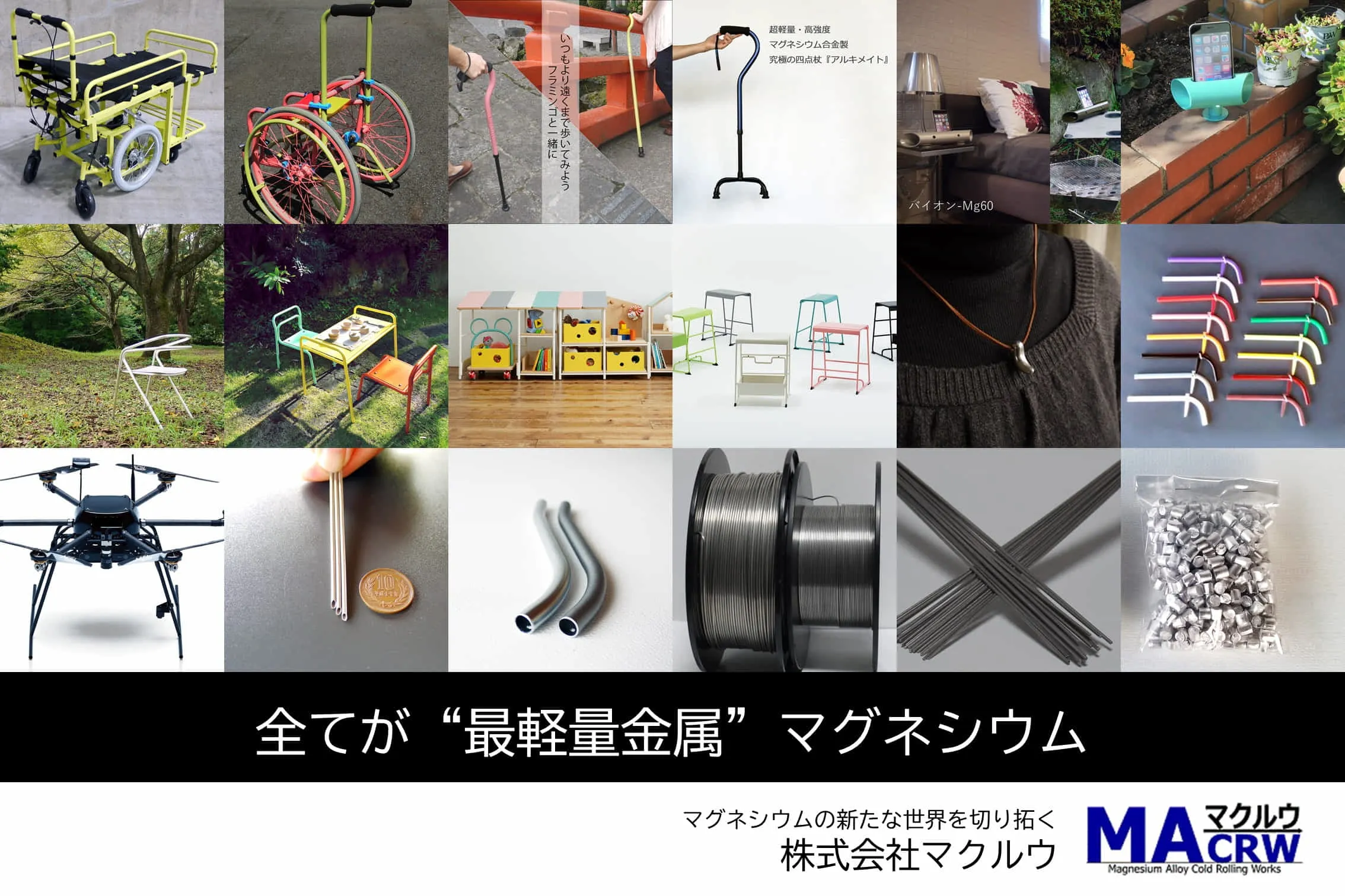 全てが”最軽量金属”マグネシウム