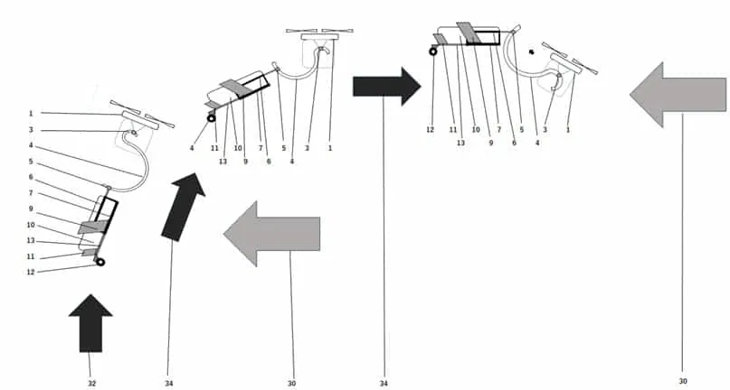 自立浮上型輸送用コンテナ”FLOATER”離陸説明図（特許出願済）
