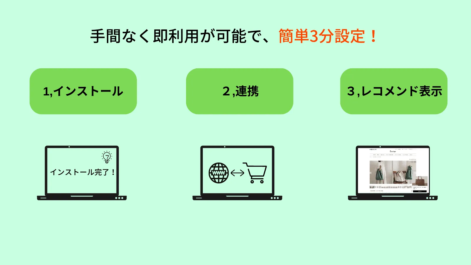 【手間なし×スピードスタート】インストール×初期登録3分で準備完了