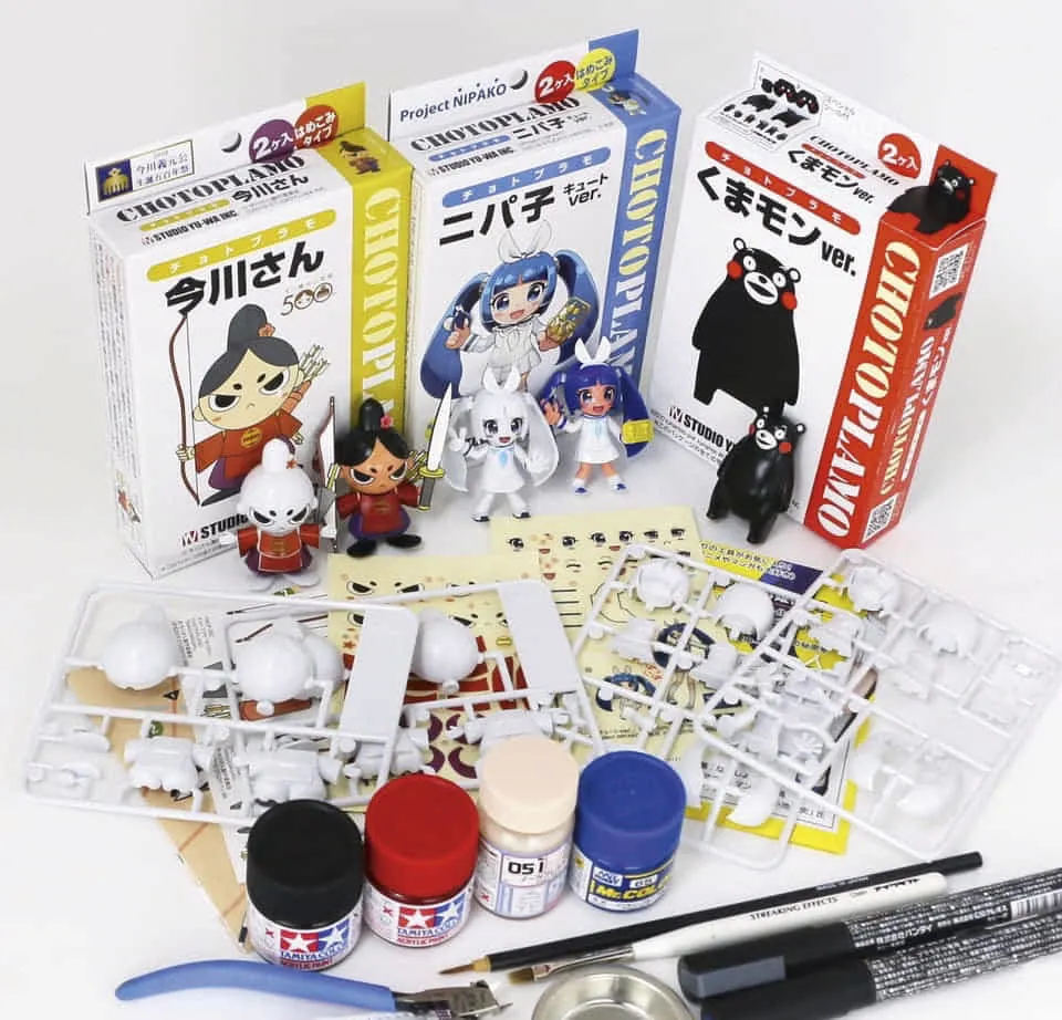 くまモン 今川さん ニパ子 ほんのちょっとしたプラモデル「チョトプラモ」発売
