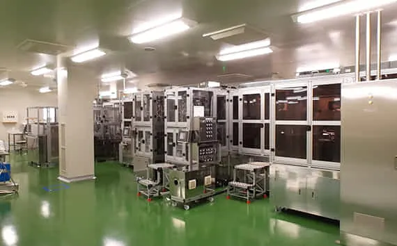 安心を生み出す生産体制について（全自動ライン）