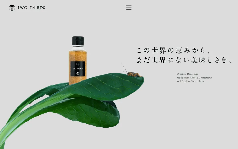 独自に開発した昆虫食ブランド