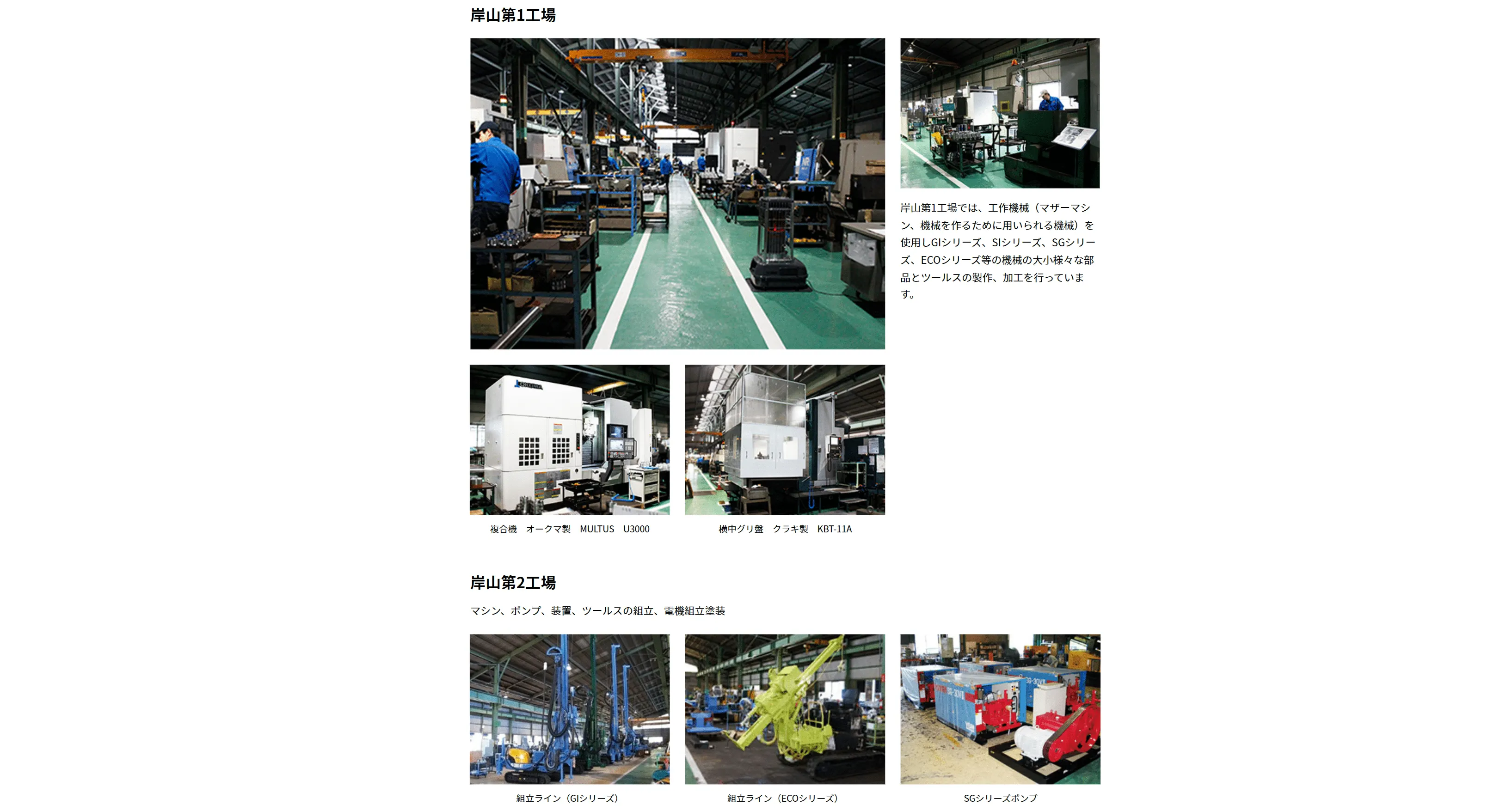岸山工場の様子