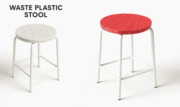 廃プラスチック　スツール
