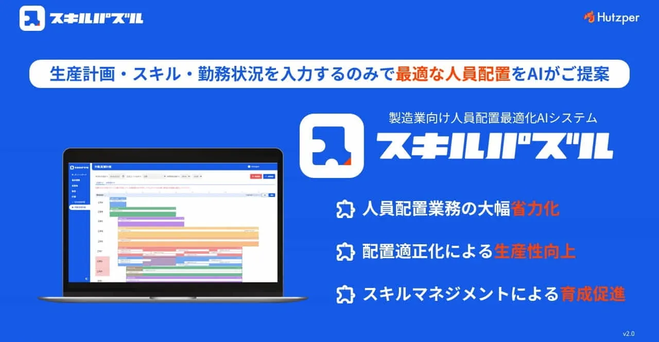人員配置最適化AIソリューション「スキルパズル」