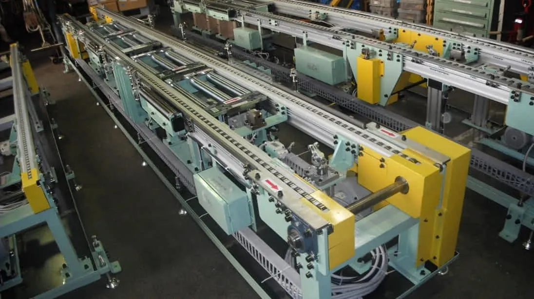 専用搬送機(全長20ｍの搬送装置)