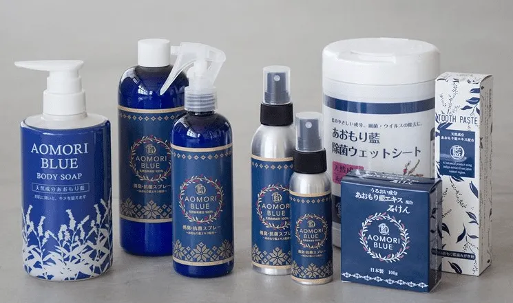 代表商品「あおもり藍の消臭抗菌スプレー」