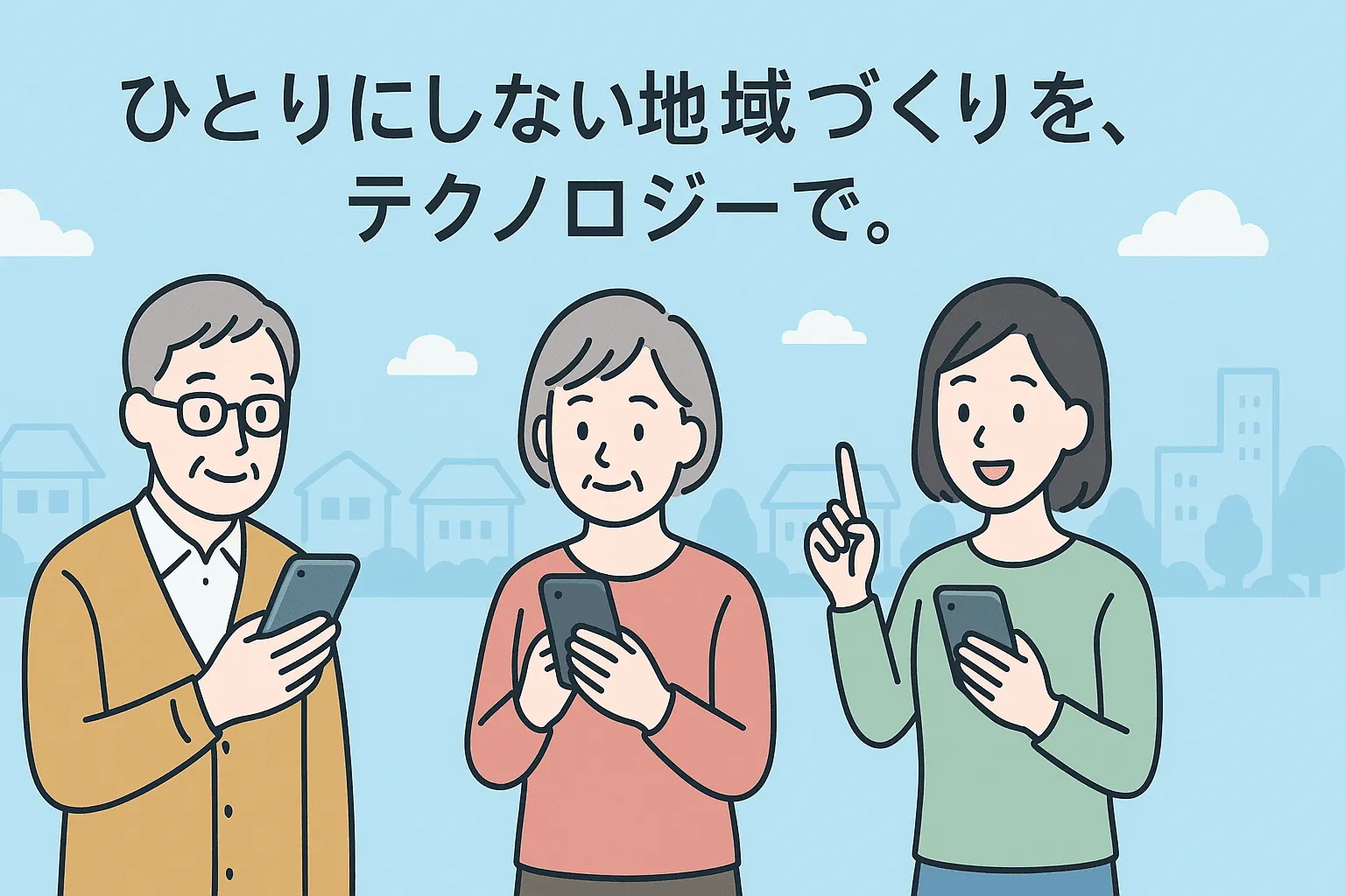 デジタルを活用し地域と共に“シニアの心豊かな暮らし”を創造する。