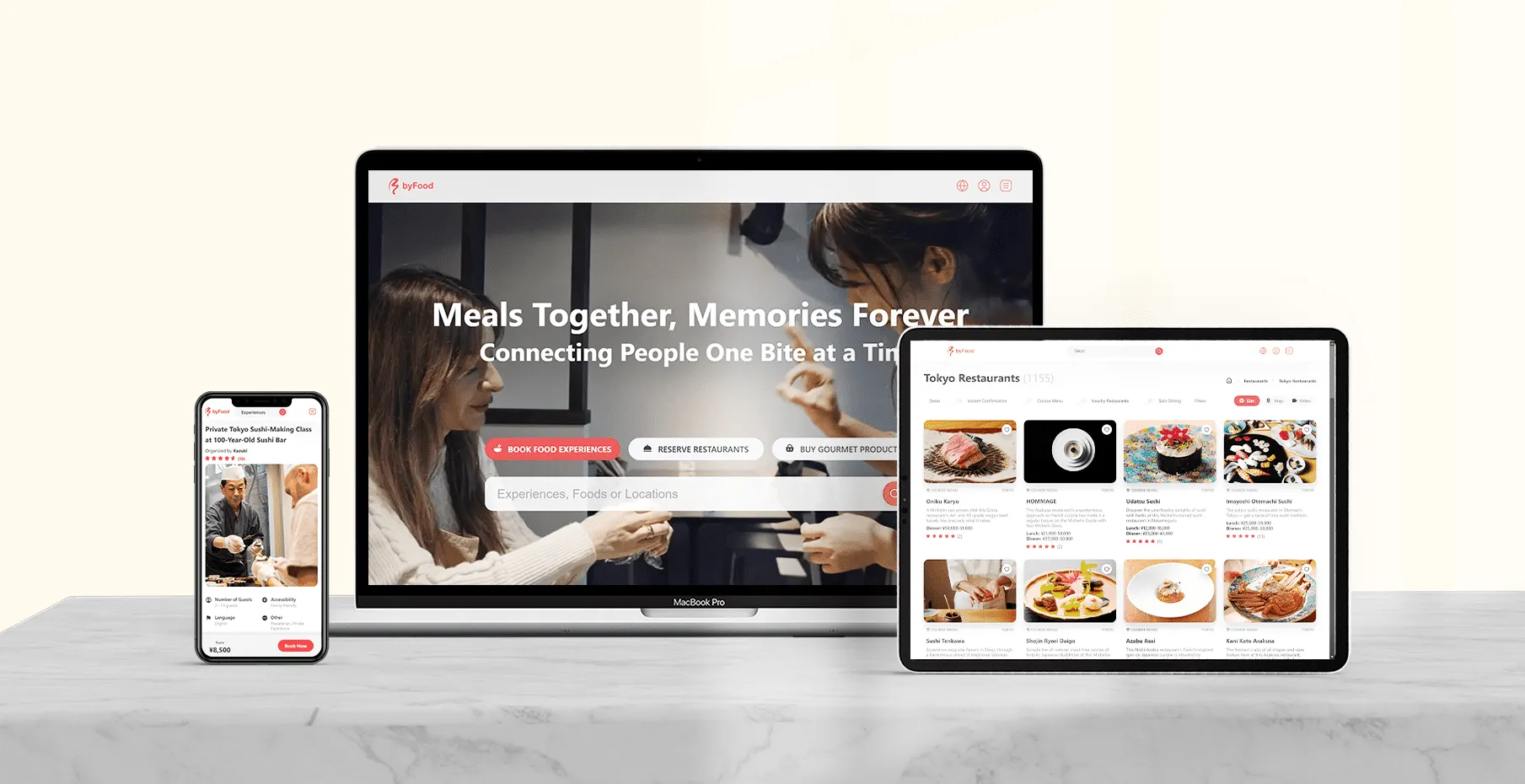 インバウンド向け日本の食特化＆社会貢献型プラットドーム「byFood.com」を運営。