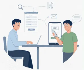 求職者とオンラインで直接マッチング