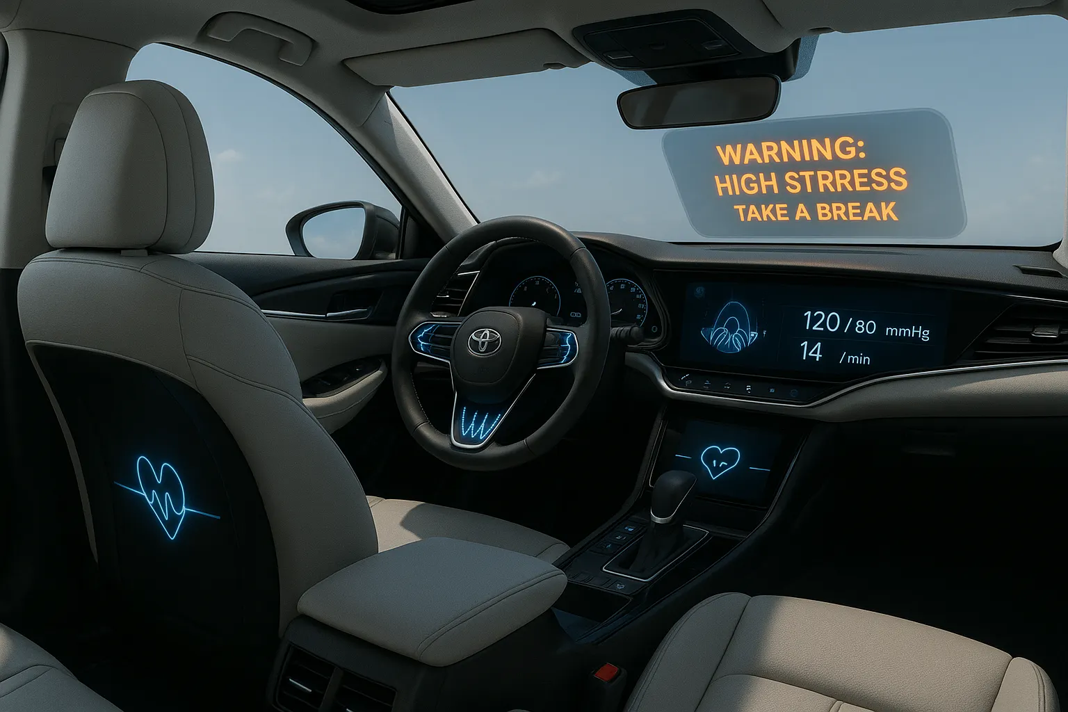 乗用車　デジタルヘルス車両　室内例