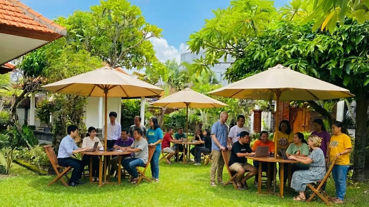 2012年から活動するインドネシア・バリ島の開発拠点。低コストかつハイブリッドな開発体制を維持しています。