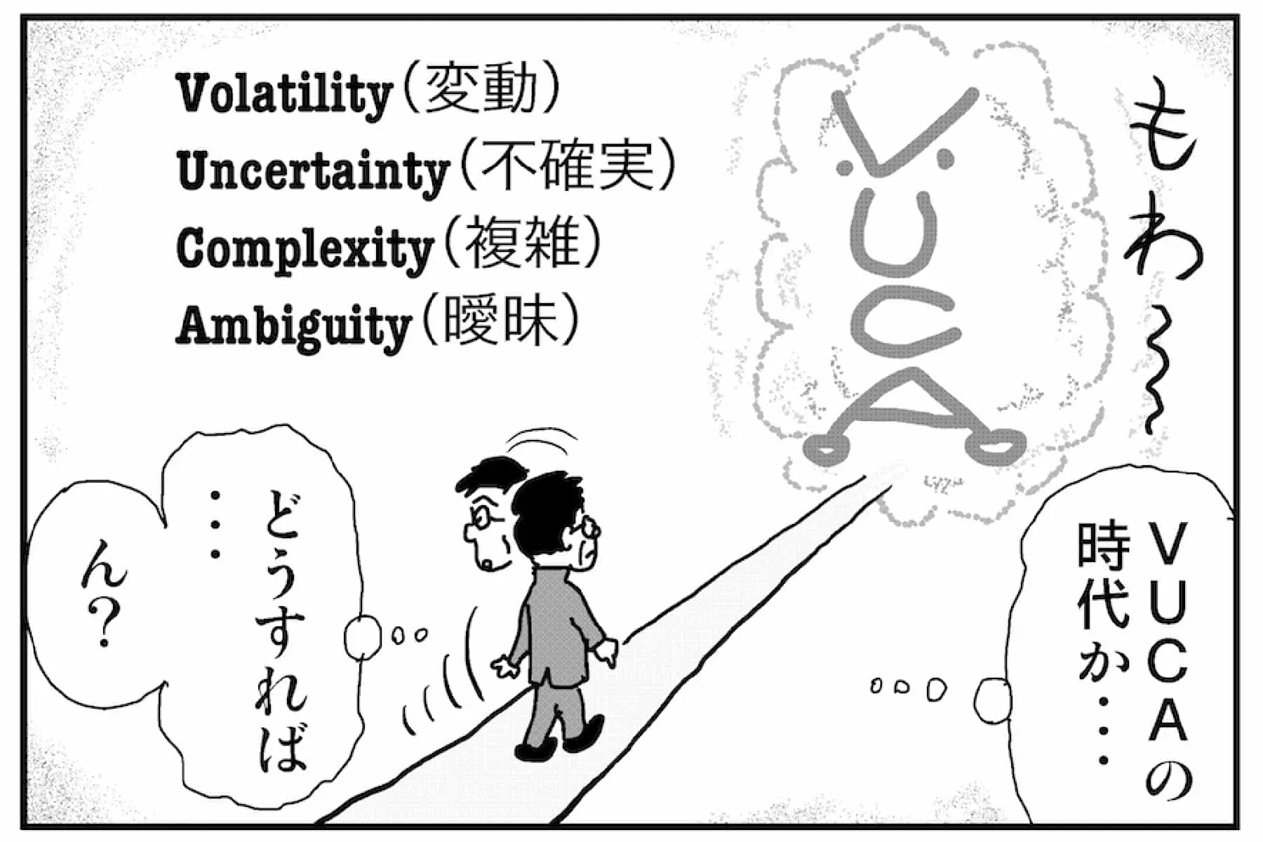 【連載／4コマ漫画コラム（61）】 VUCAを生き抜くためのマインドセット