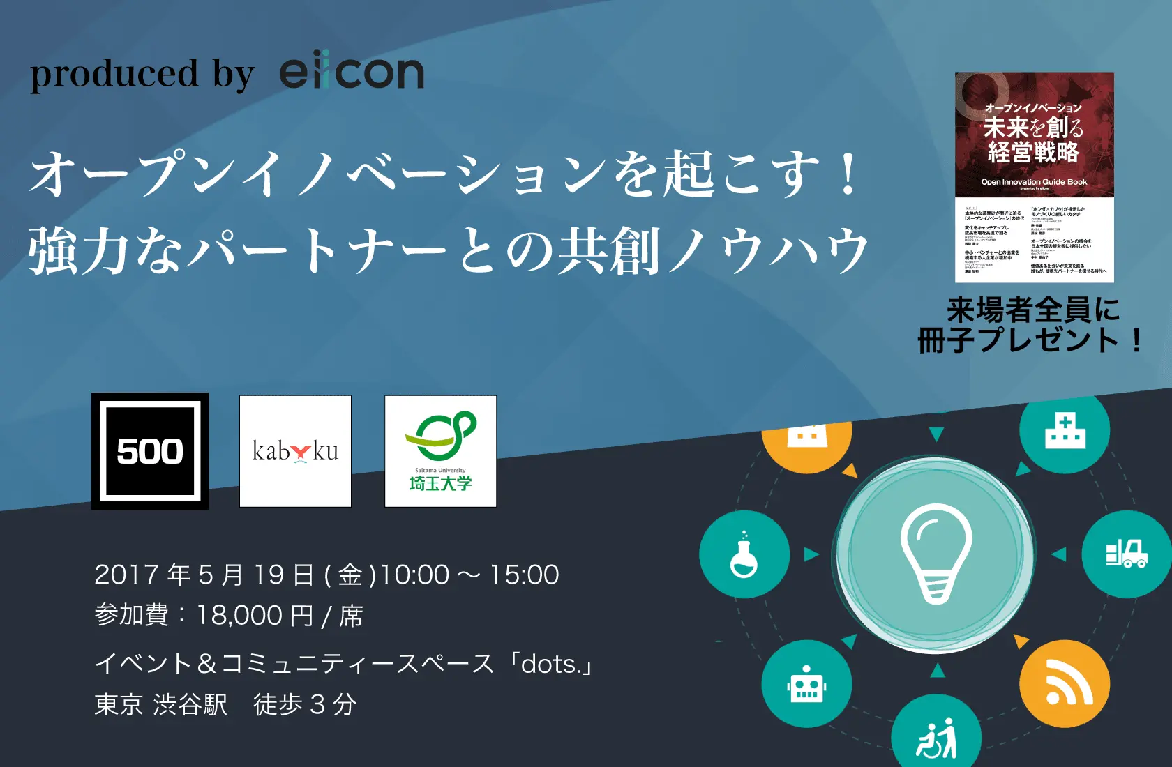 【5/19(金) 開催迫る！】eiicon主催イベント「強力なパートナーとの共創ノウハウ VOL.３」