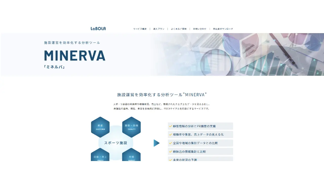 東急スポーツシステム×ピープルスポーツ×ラクシーズ | スポーツ施設運営を効率化する分析ツール『MINERVA』がリリース