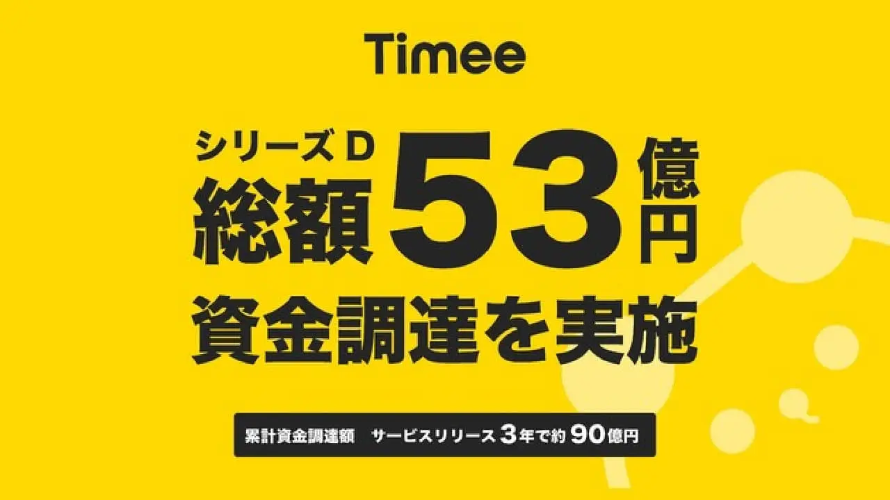 タイミー | 海外機関投資家を中心に総額53億円のシリーズD資金調達を実施