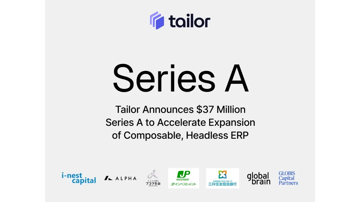 企業向け業務システム開発基盤を提供するTailor Technologies, Inc.がシリーズAで総額3,700万ドルを調達　国内外の大手金融・グロース投資家が参画