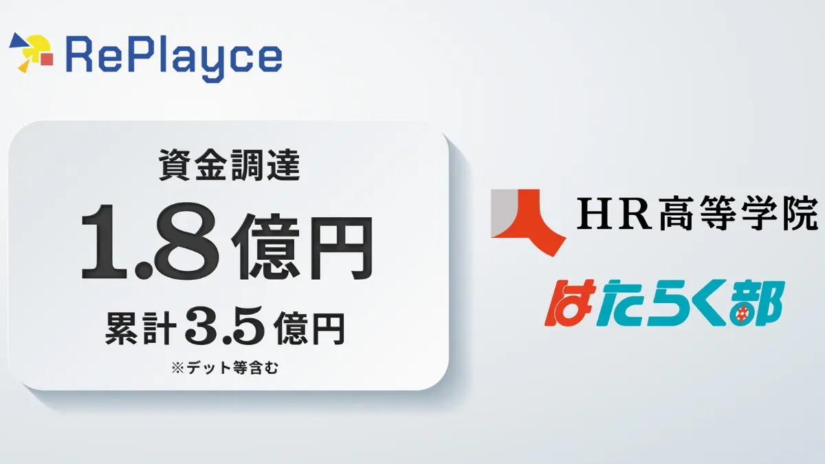 中高生向け探究型キャリア教育を展開するRePlayceが1.8億円を調達、累計3.5億円に　次世代教育モデルの全国展開を加速