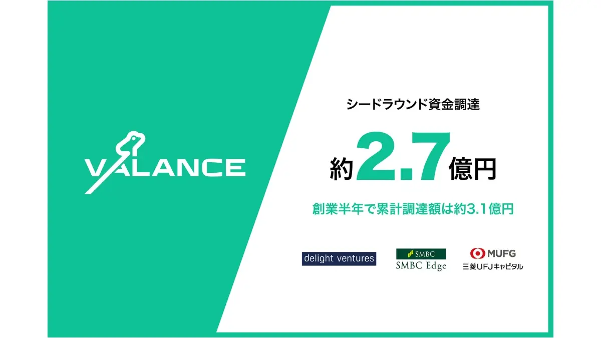 AI駆動型Headless SCMプラットフォームを提供するVALANCEが、シードラウンドで2.7億円調達