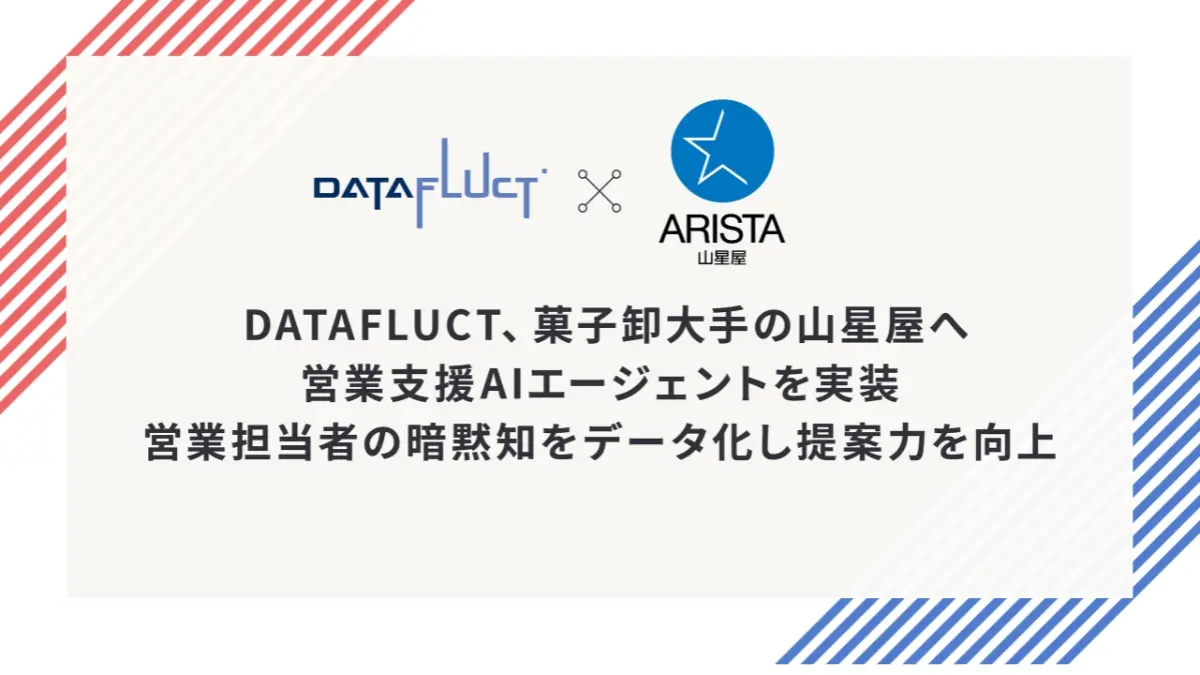 DATAFLUCT×山星屋、黙知をAIで可視化し「人×AI」の新たな営業モデルの開発・実証を開始