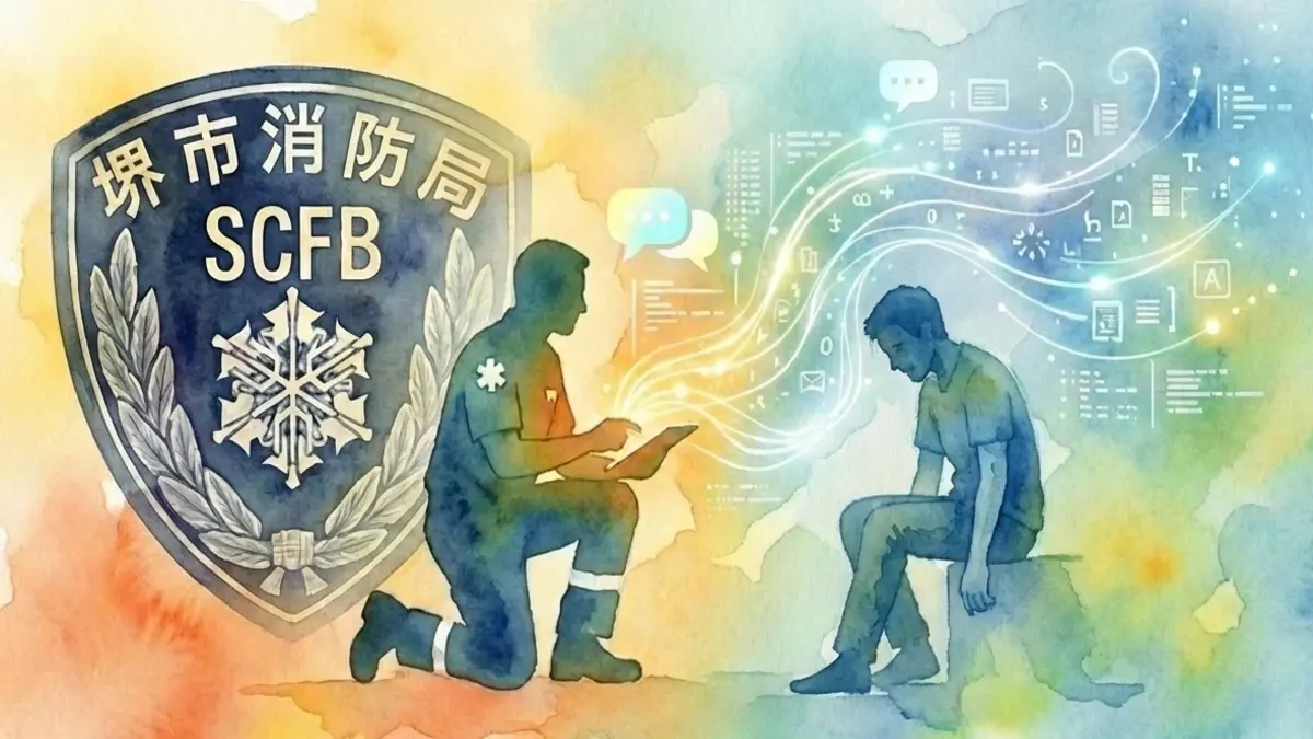 堺市消防局とSHANRI、救急現場での対話をAIで支援する実証を開始　教育高度化と市民対応の質向上へ