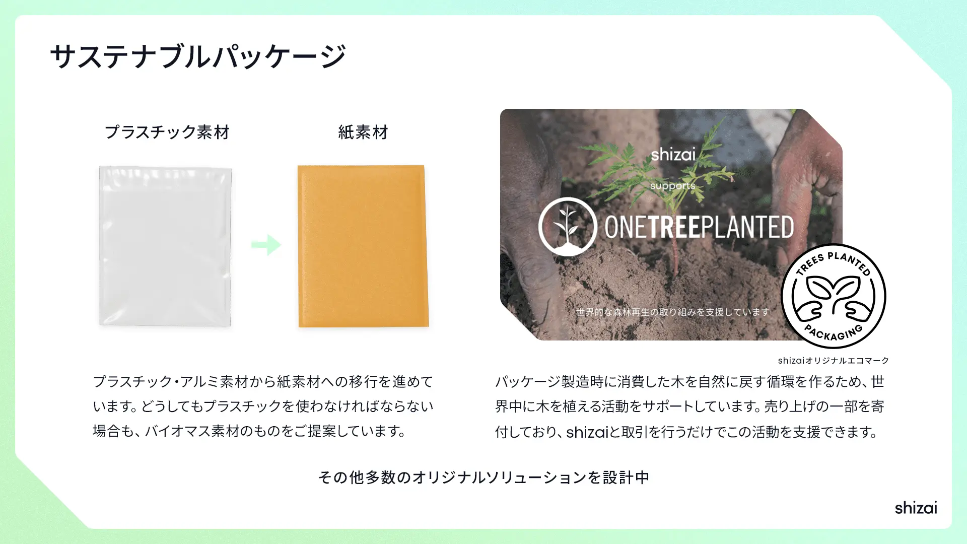 オリジナルパッケージの「shizai」 ｜ シリーズAで5億円を調達、サービス開始1年で法人利用顧客300社、昨対比で売上高5倍 - TOMORUBA  (トモルバ) - 事業を活性化するメディア
