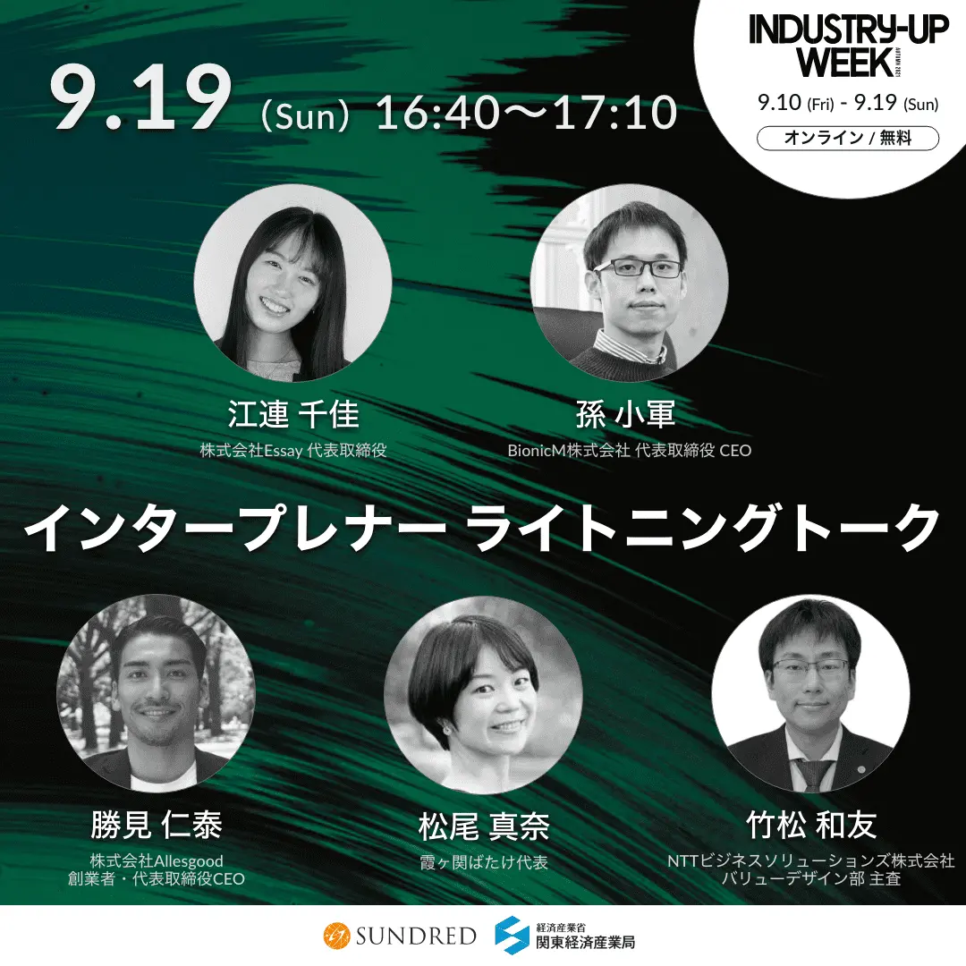 インタープレナー　ライトニングトーク登壇者！