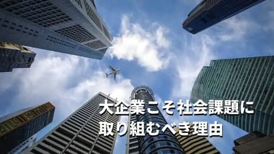 大企業こそ社会課題に取り組むべき理由（２／３）