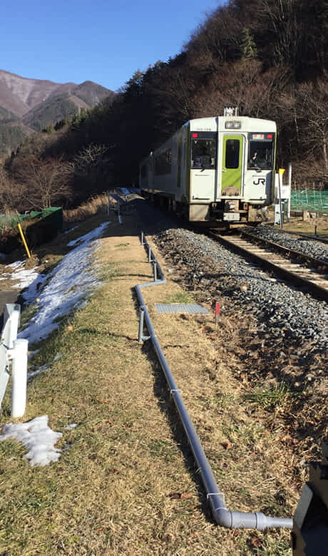ＪＲ山田線実証風景