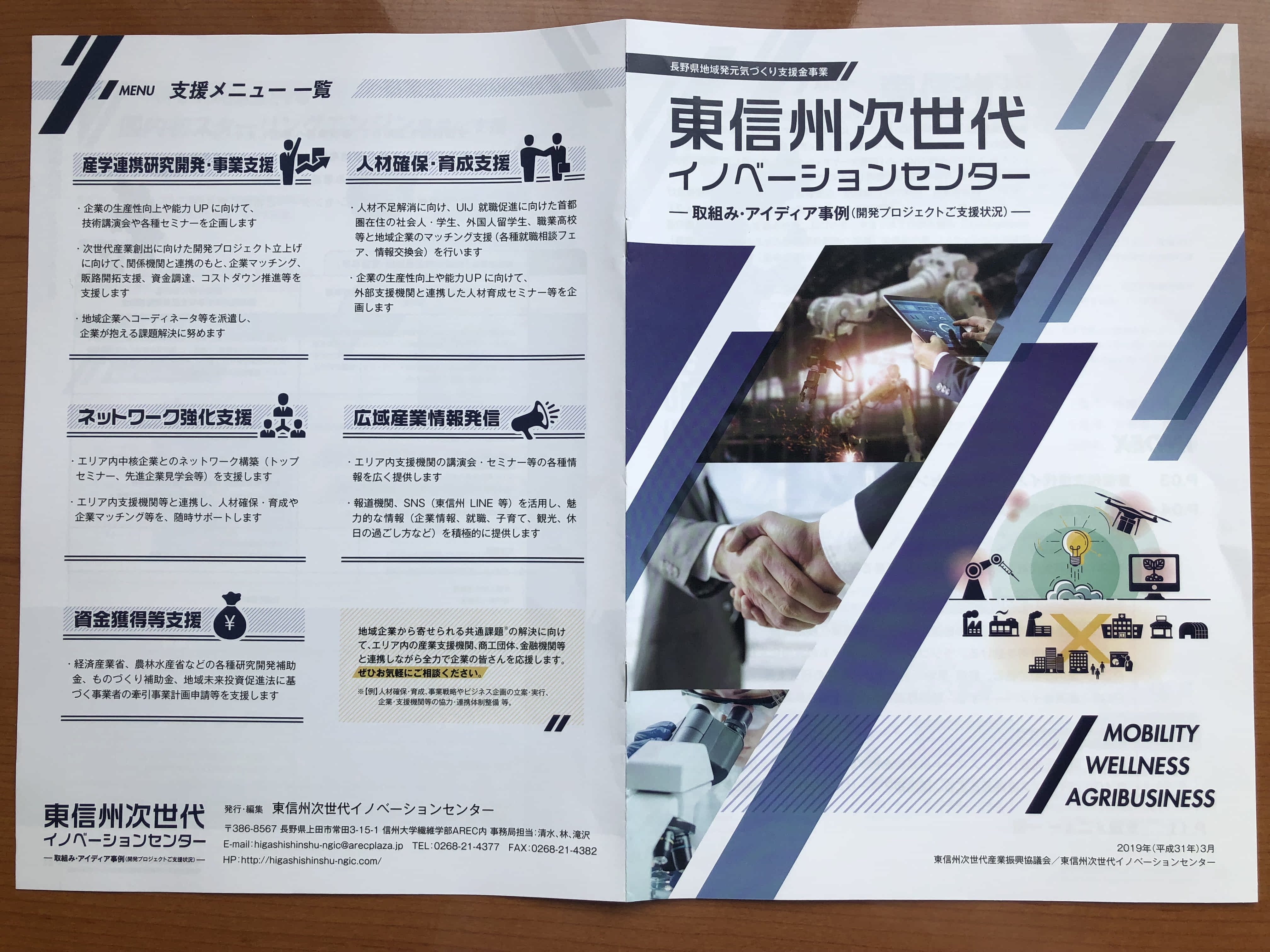 2019年3月：東信州プロジェクト案件の推進支援（取組み・アイディア事例の作成支援）