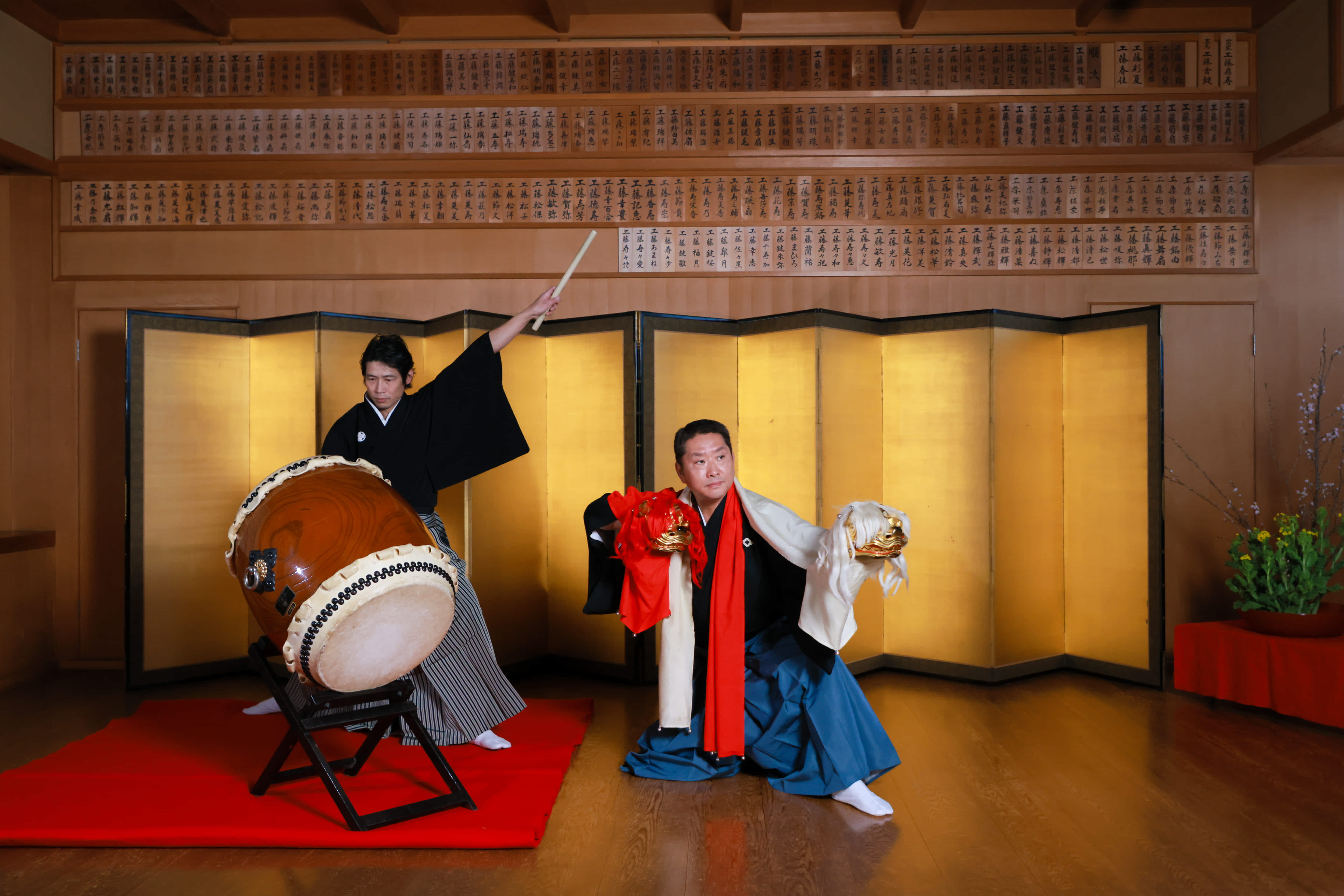 VIP向けプライベートショー「歌舞伎・和太鼓」
