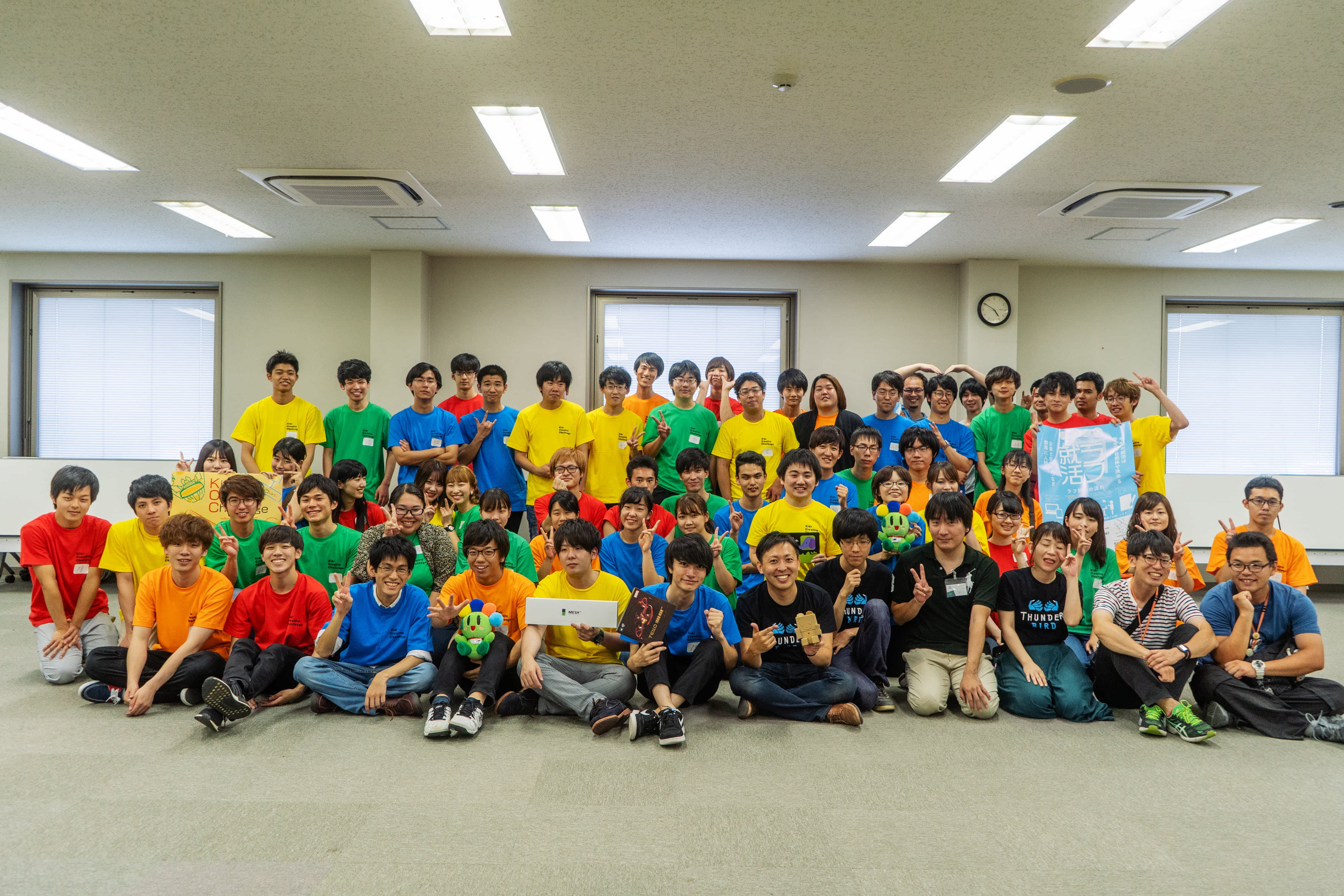 2019年8月大学生らとプログラミングイベントを主催