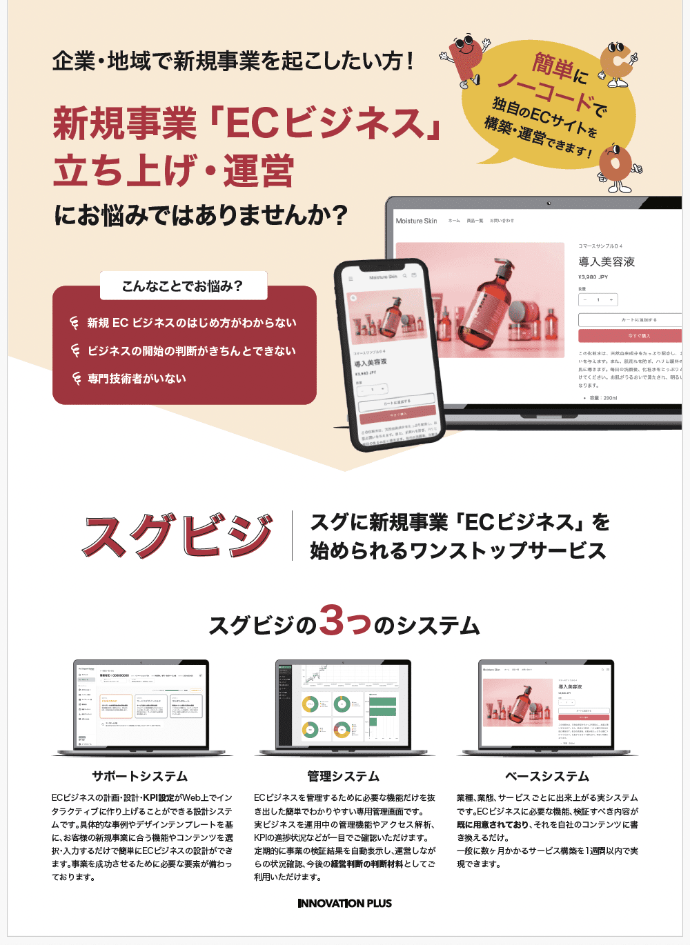 スグにビジネスを展開できるパッケージ「スグビジ」