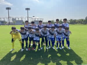 伝統工芸デザインユニフォームを着用した中学生サッカー「街クラブ合同チーム」での活動
