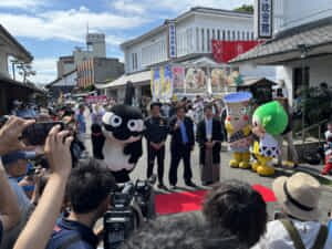 名古屋グランパス×SIBORI　横断幕お披露目式