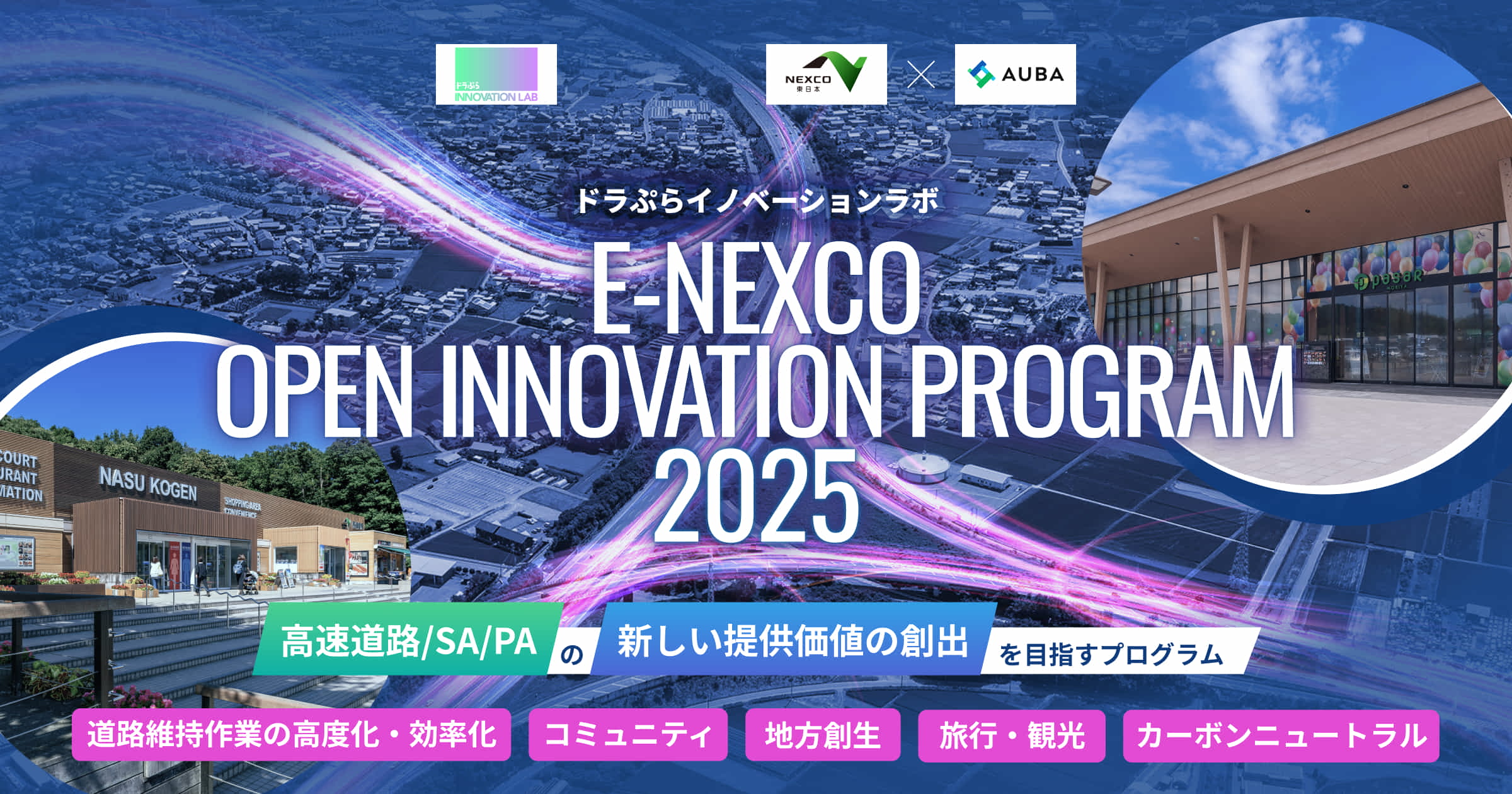 高速道路/SA・PAの新しい提供価値の創出を目指すオープンイノベーションプログラムⅤ期目が始動
