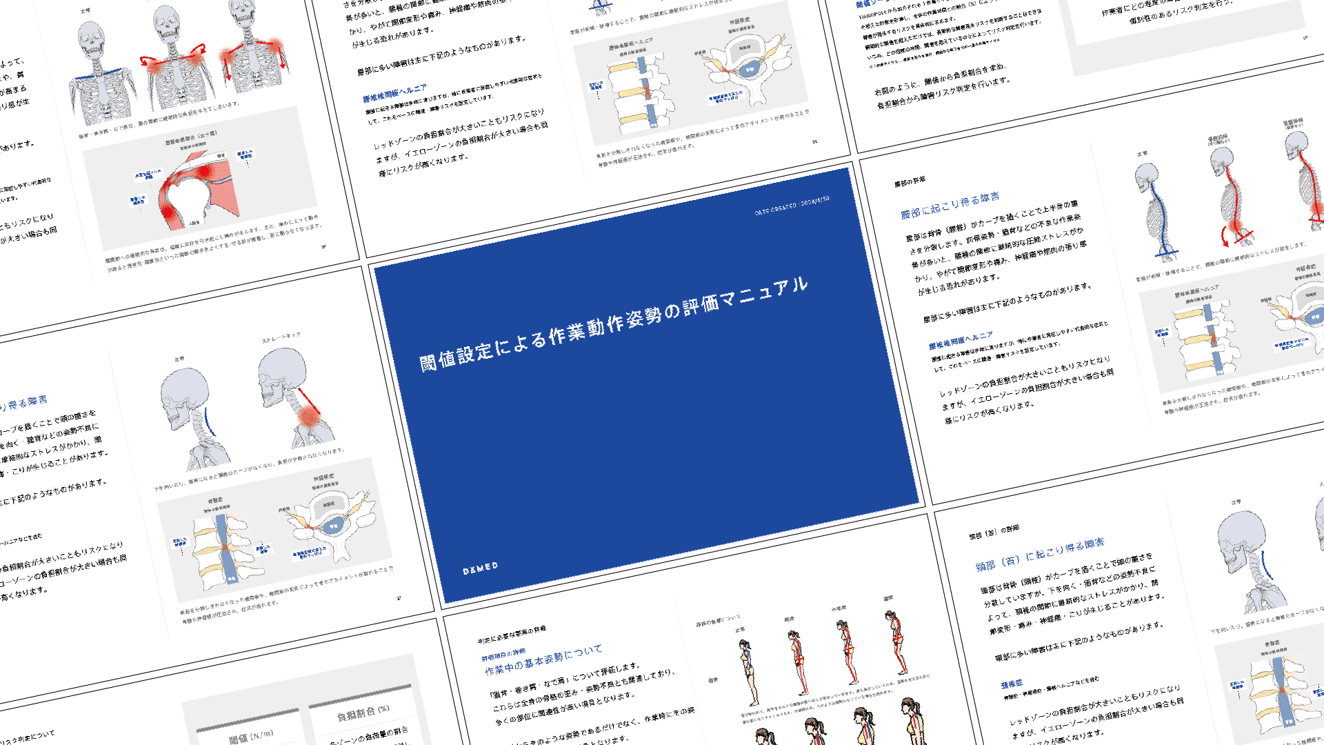 姿勢解析による健康リスク評価など、専門知を活かした協業が得意です。