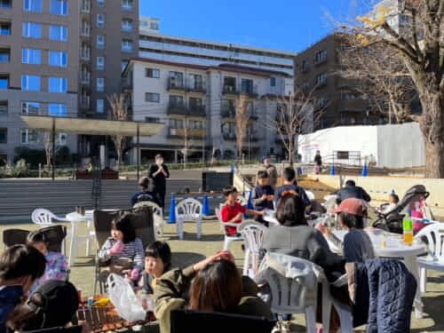千代田区の実証実験に採択された区立公園での屋外イベント