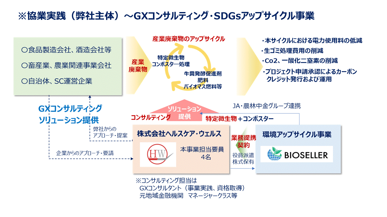 GX分野BX分野における事業立上げ支援（例）